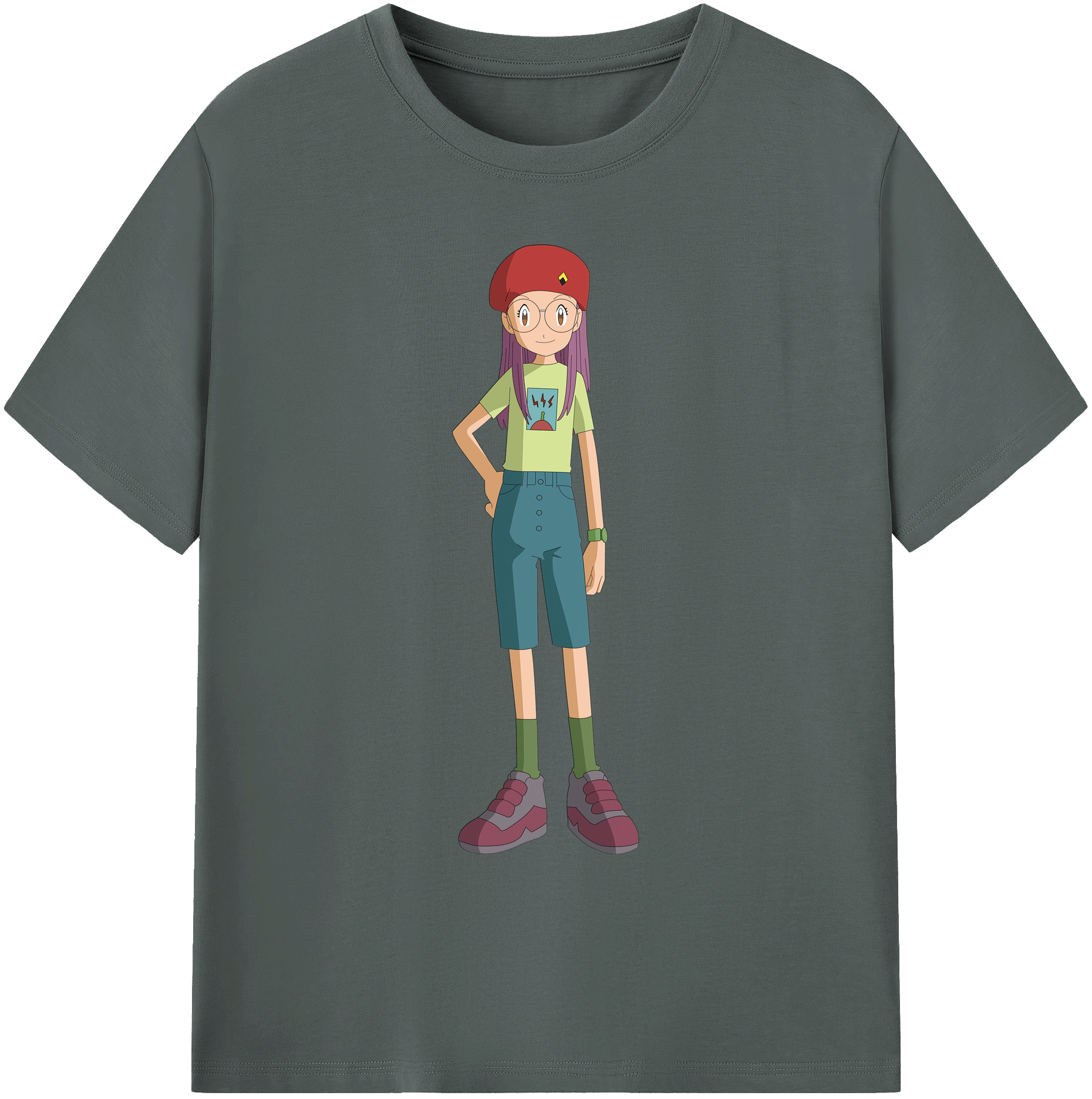 （画像用） Digimon デジタルモンスター/デジモン 綿100％ メンズ半袖Tシャツ｜肌触りやわらか＆通気性